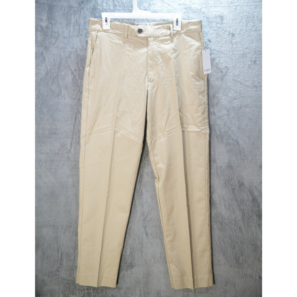 Goodfellow & Co Slim Trouser Pants Khaki 32x32 Stretch Business Casual - Picture 8 of 15